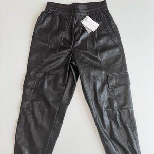 (NWT) MELISSA NEPTON Malo Faux Leather Cargo Jogger - XS